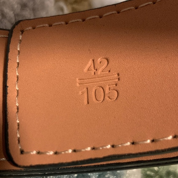 Louis Vuitton Black Checkered Belt with Silver Buckle - Picture 3 of 4